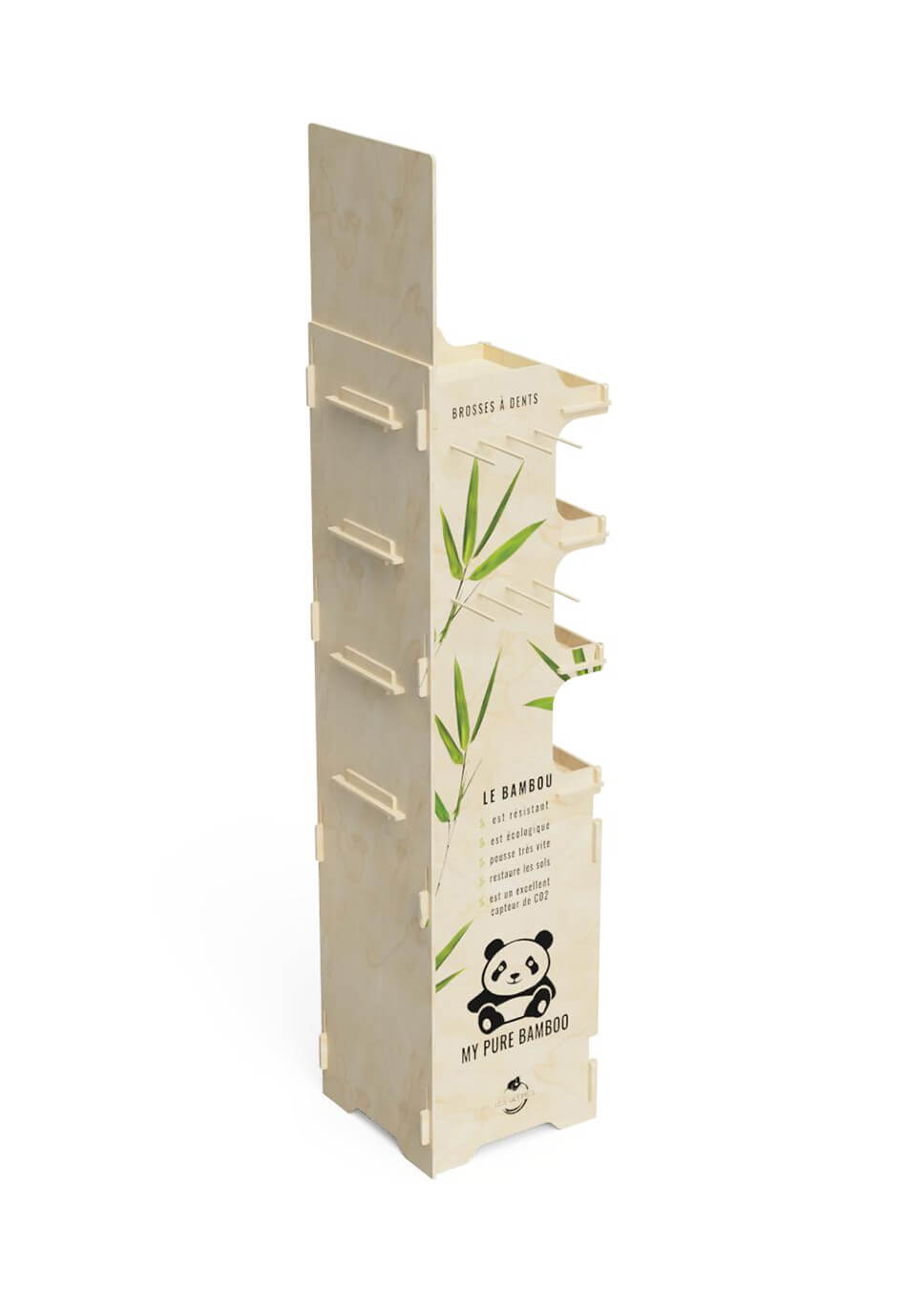 Ekspozytor na artykuły z bambusa Pure Bamboo - przykład 1200